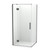 Raya Shower Enclosure Kit 1000 x 1000 2 Sided Gun Metal Corner Waste