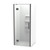 Raya Shower Enclosure Kit 900 x 900 3 Sided Back Moulded Gun Metal Centre Waste