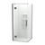 Raya Shower Enclosure Kit 900 x 900 2 Sided Side Moulded Gun Metal Corner Waste