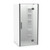 Raya Shower Enclosure Kit 1000 x 1000 3 Sided Right Hand Corner Moulded Gun Metal Corner Waste