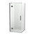 Raya Shower Enclosure Kit 900 x 900 2 Sided Tile Gun Metal Centre Waste
