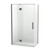 Raya Shower Enclosure Kit 1200 x 800 2 Sided Tile Gun Metal