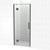 Raya Shower Enclosure Kit 900 x 900 3 Sided Tile Gun Metal Corner Waste