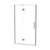 Raya Shower Door Set 1200 3 Sided Brushed Nickel