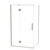 Raya Shower Door Set 1200 x 1000 2 Sided Brushed Nickel