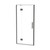 Raya Shower Door Set 1000 3 Sided Gun Metal