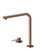N21 Sink Mixer 2 Tap Holes With "L" Swivel Spout PVD Copper Bronze