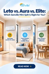 Leto vs. Aura vs. Elite: Which Senville Mini Split Is Right for You?