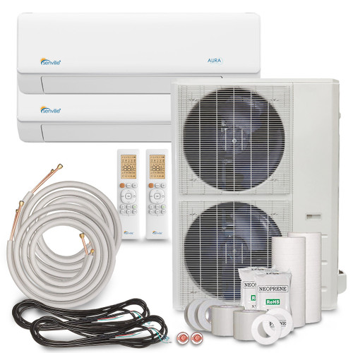 48000 BTU Dual Zone Mini Split Air Conditioner - Heat Pump - SENA/48HF/D (Open Box)