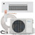 6000 BTU 1-Way Cassette Air Conditioner - Heat Pump - SENA-06HF-1WC