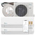 36000 BTU Dual Zone Mini Split Air Conditioner - Heat Pump - SENA/36HF/D (Open Box)