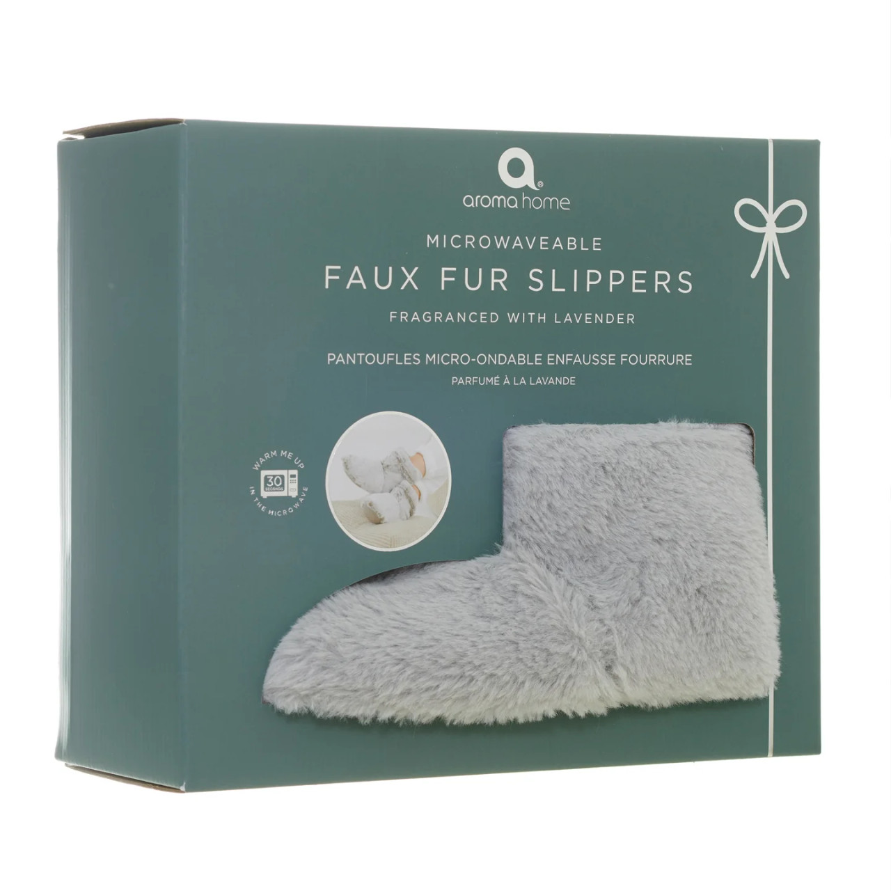 Mule Slippers Aroma Home Microwavable Slippers Aroma Home Grey