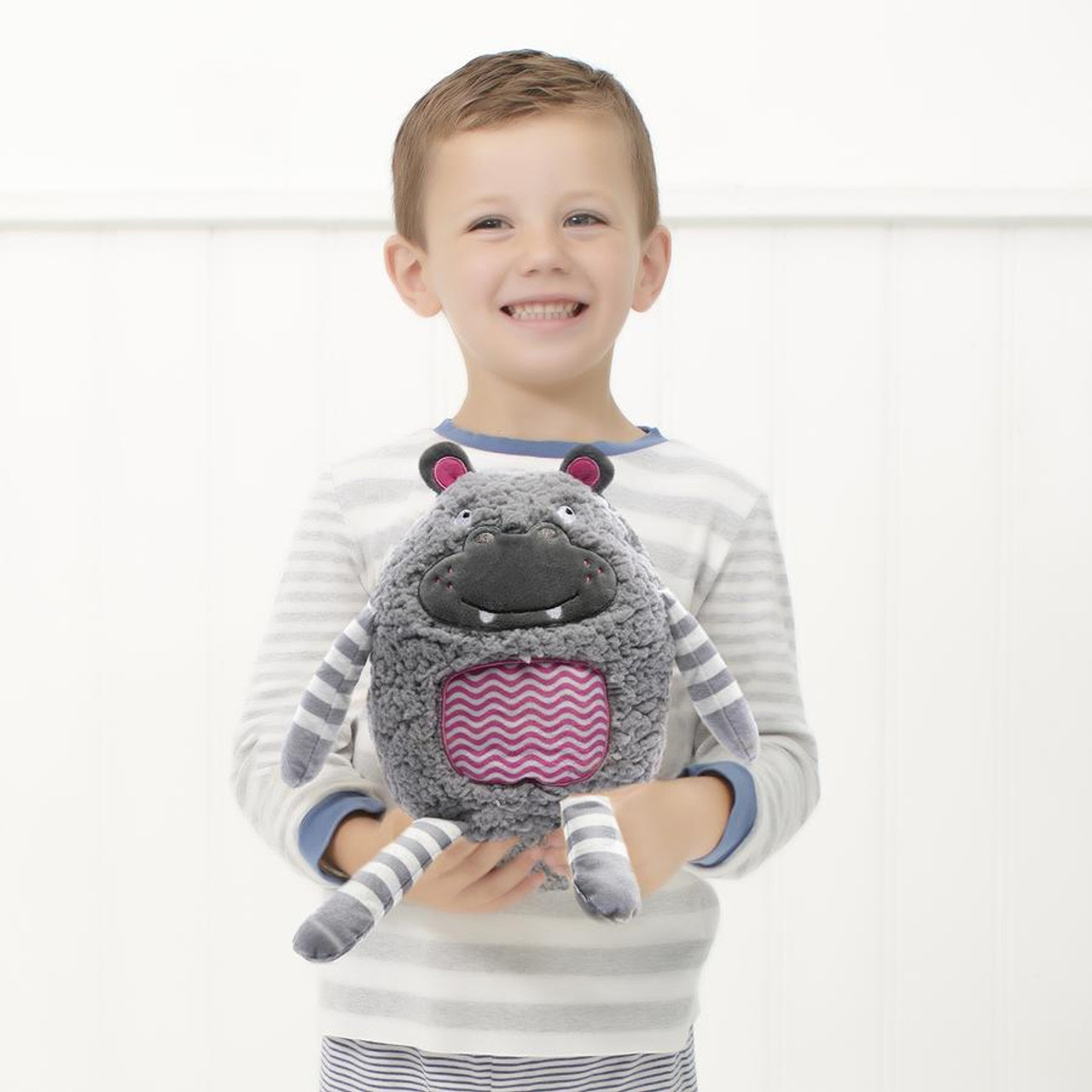 Aroma Home Hippo Hug a Snug Hottie Microwavable Toy Heat Treats