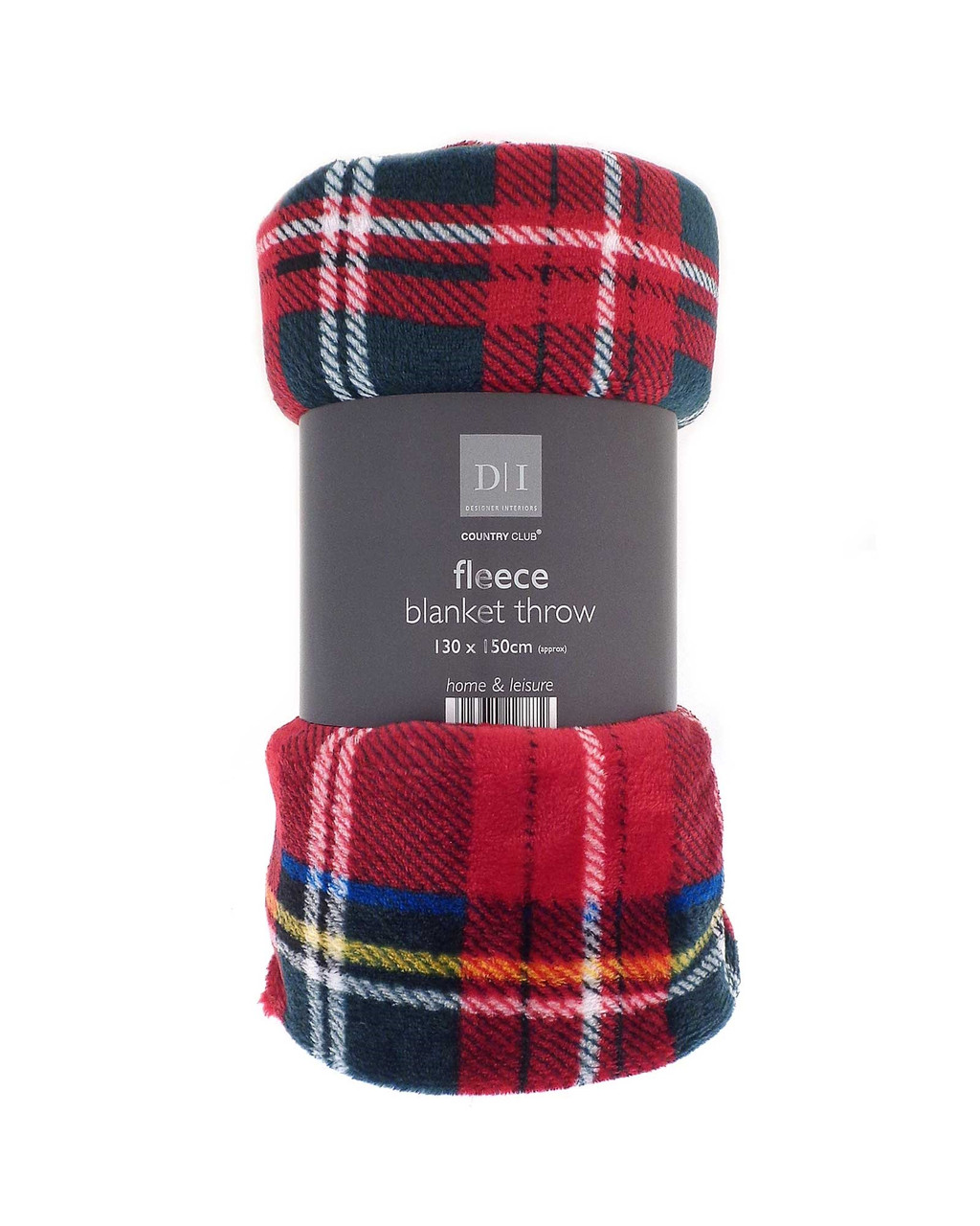 Red Tartan Flannel Fleece Throw 130x150cm Heat Treats