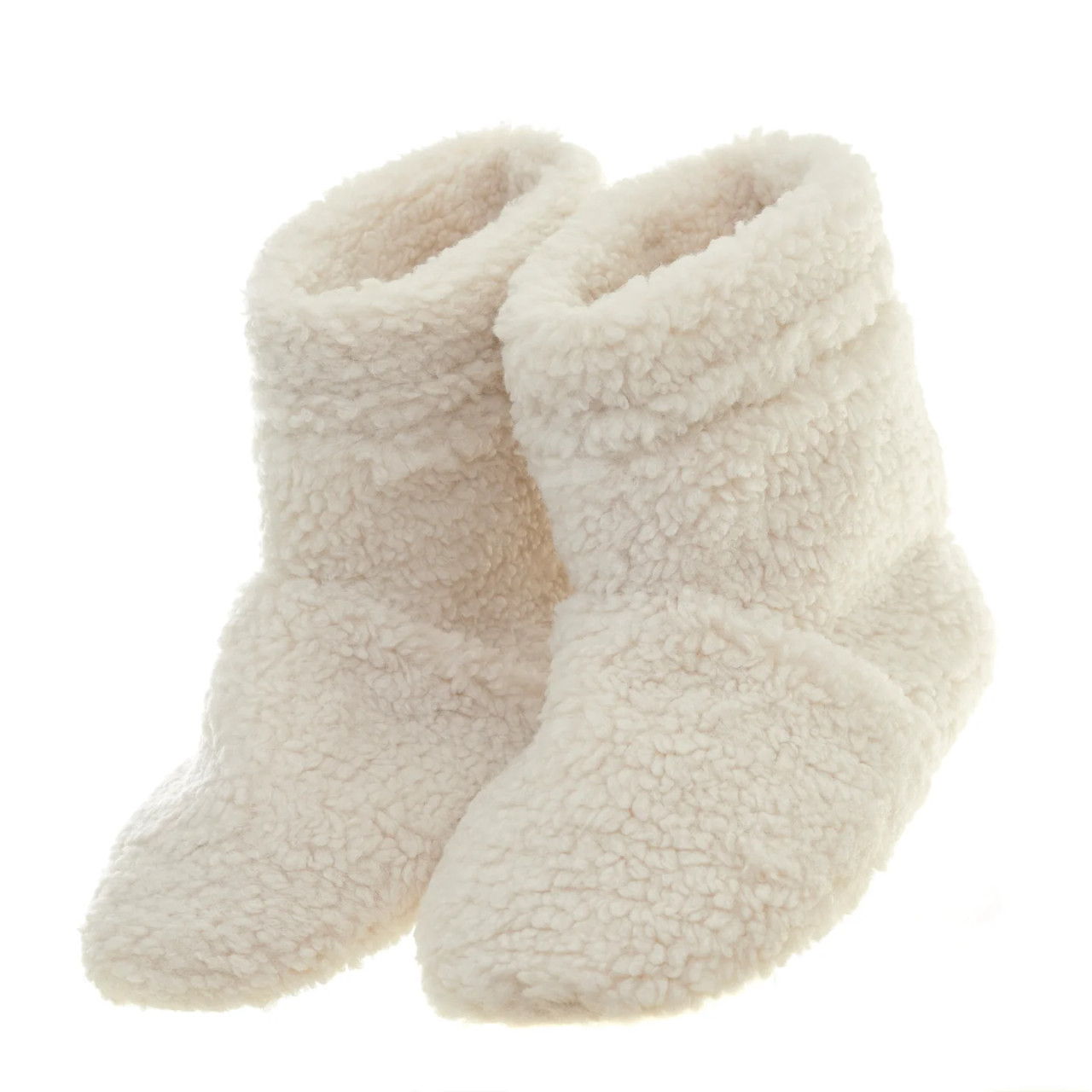 Aroma Home Cream Fleece Scented Microwavable Slipper Boots Heat