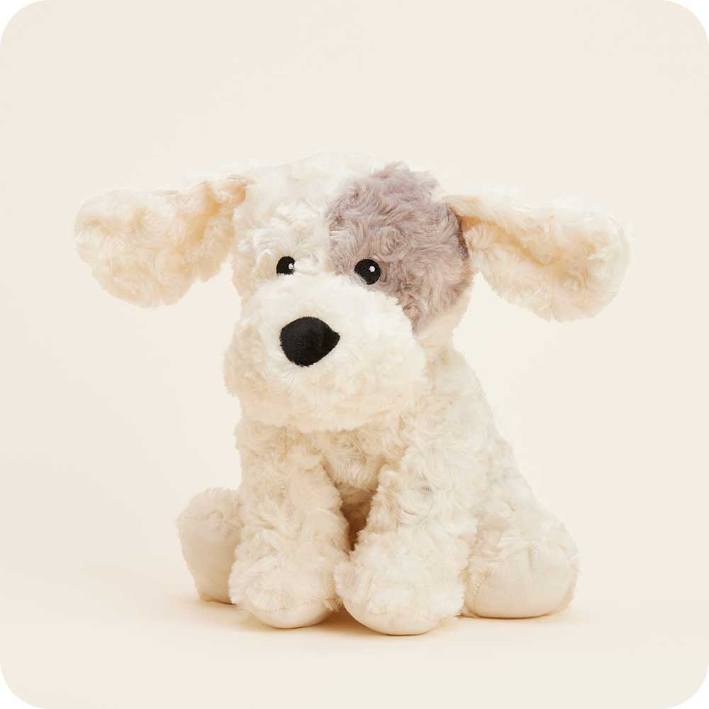 Warmies Cozy Plush Curly Patch Dog Fully Microwavable Toy | Heat