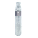 Silver Grey Cosy Faux Fur Pom Pom 2L Long Hot Water Bottle