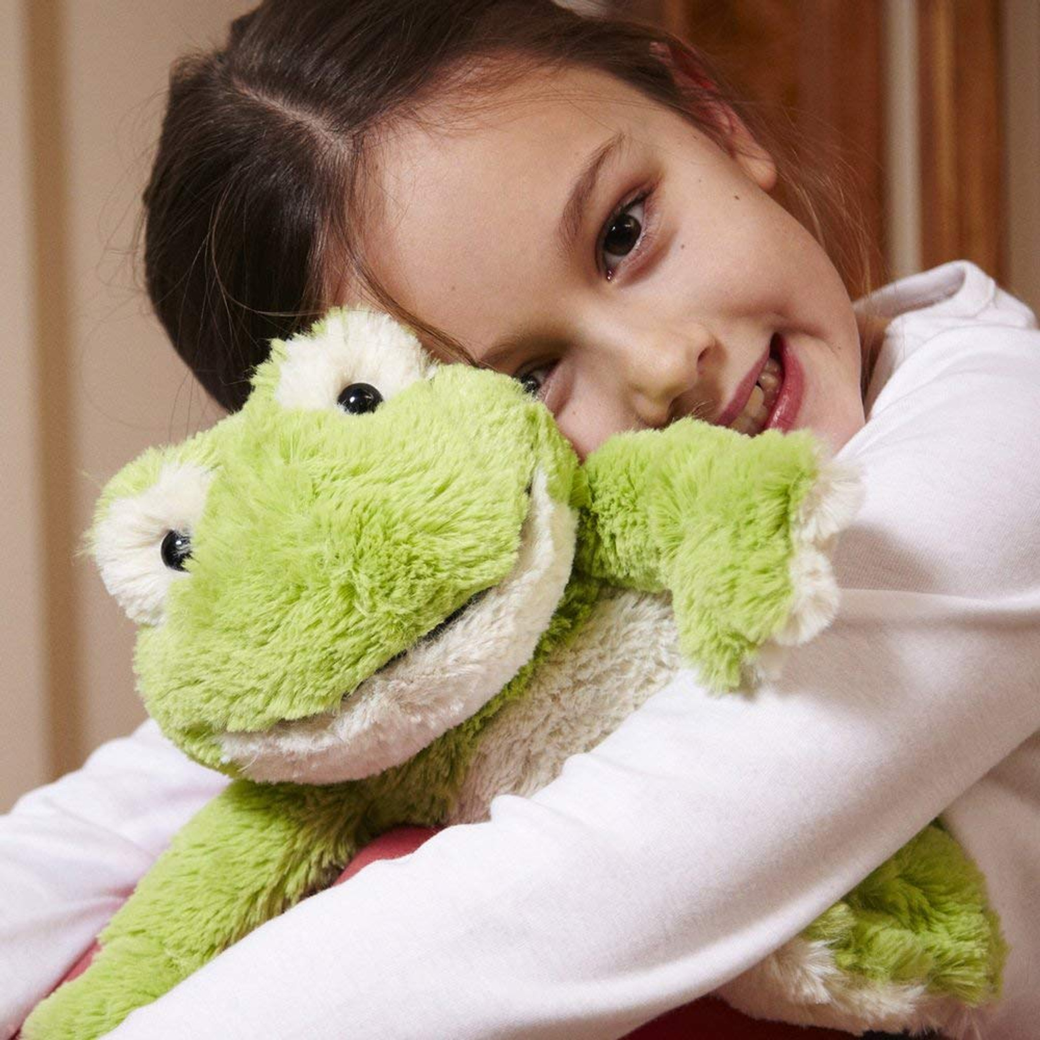 frog cozy plush