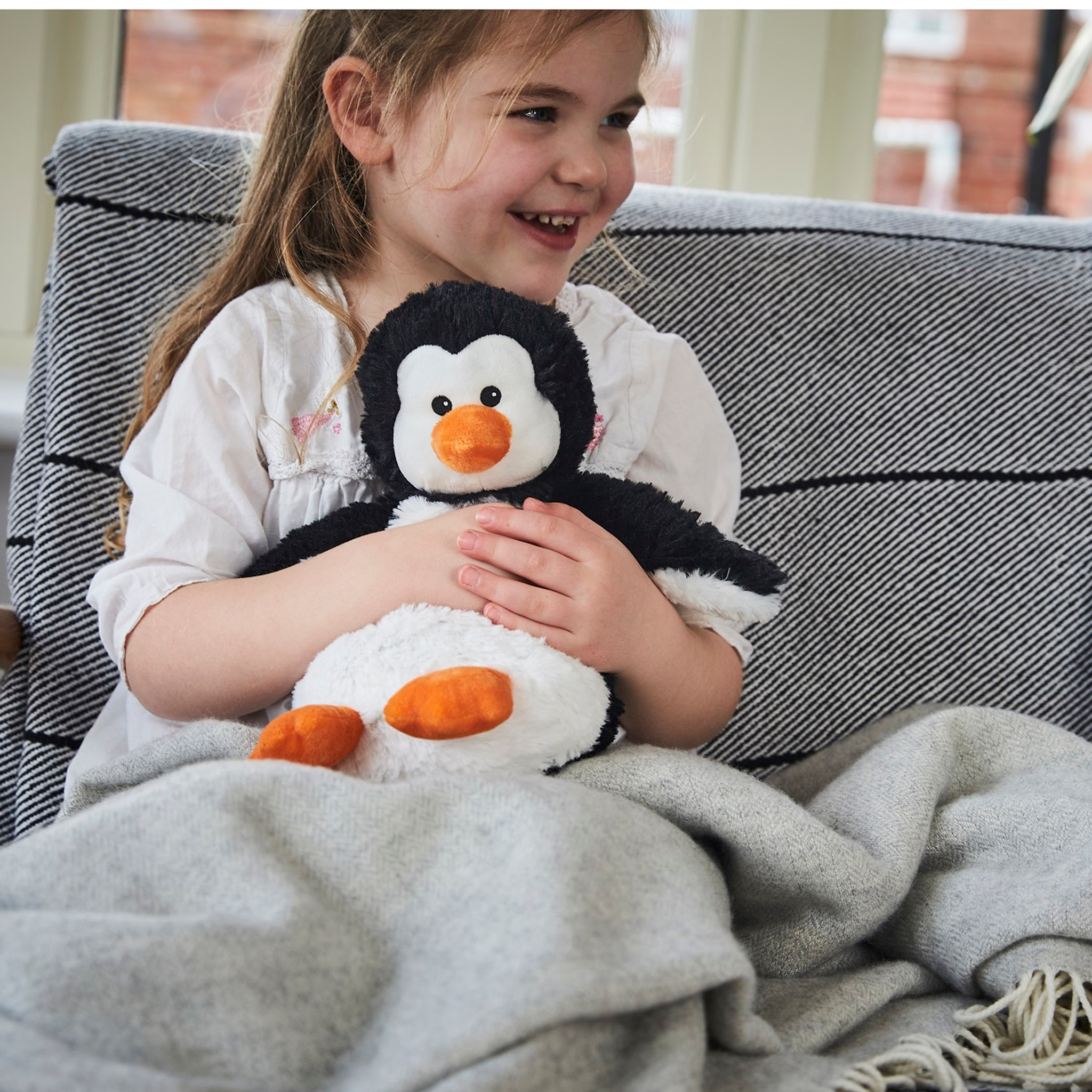 penguin cozy plush