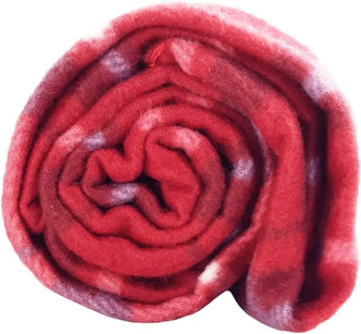 Red Tartan Lightweight Fleece Throw 120x150cm
