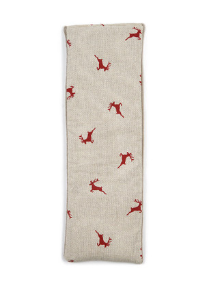 Lavender or Unscented Red Stags 100% Natural Cotton & Fleece Wheat Bag