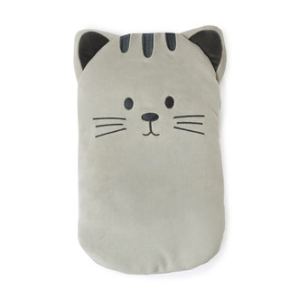 Kitty! Grey Cat Plush Fleece 2L Hot Water Bottle