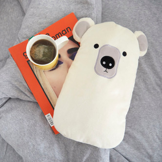 Pooky! Polar Bear Plush Fleece 2L Hot Water Bottle