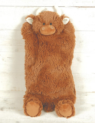 Brown Highland Cow 1L Hot Water Bottle 