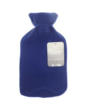 Dark Blue Lightweight Fleece Hot Water Bottle