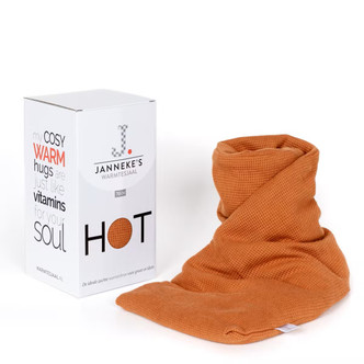 Cognac Waffle Jersey Unscented Warming Scarf