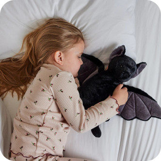 Black Bat Cozy Plush Microwavable Toy