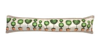 Topiary Trees Fleece Draught Excluder