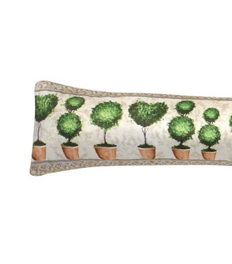 Topiary Trees Fleece Draught Excluder