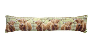 Highland Cows Fleece Draught Excluder