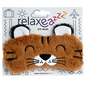 Tiger Faux Fur Novelty Sleep Mask 