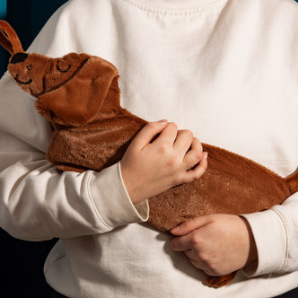 Dachshund Shaped Novelty Hot Water Bottle