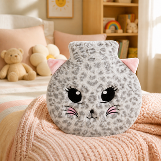 Pretty Kitty 800ml Circular Hot Water Bottle
