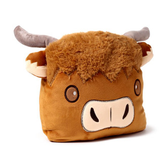 Highland Coo 2-in-1 Cushion & Travel Blanket