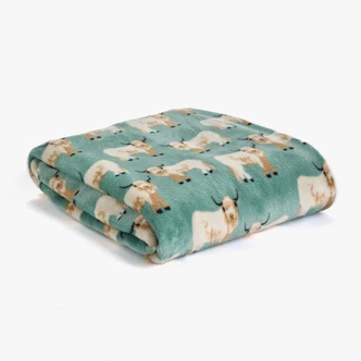 Highland Cows Flannel Fleece Throw 120x150cm