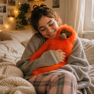 Orangutan 3D Novelty Long Hot Water Bottle
