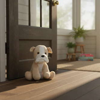 Cozy Plush Bulldog Microwavable Toy