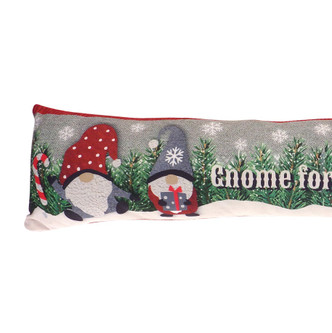 Gnome For Christmas Festive Print Draught Excluder