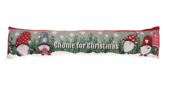 Gnome For Christmas Festive Print Draught Excluder