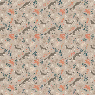 Woodland Animals Flannel Fleece Throw 120x150cm