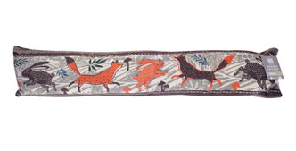Woodland Fox & Hare Print Fleece Draught Excluder