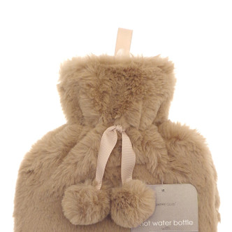 Toffee Caramel Luxe Faux Fur 2L Hot Water Bottle