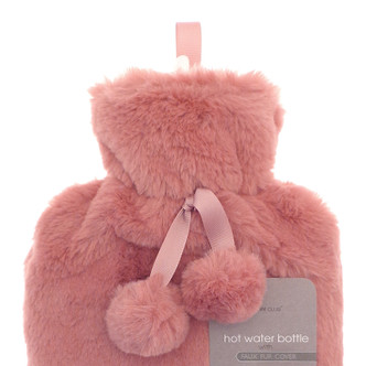 Pink Sherbet Luxe Faux Fur 2L Hot Water Bottle