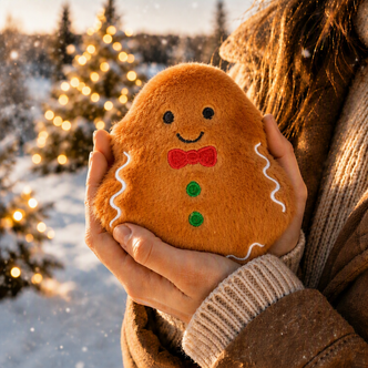 Gingerbread Man Reusable Gel Pack Hand Warmer