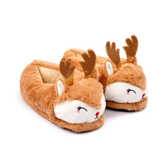 Jingle Bunch Reindeer 3D Novelty Slippers
