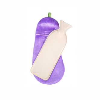 Aubergine Novelty Hot Water Bottle